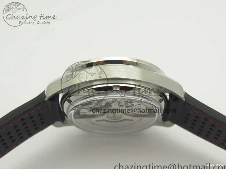 1224 Racing Master Chronometer OMF 1:1 Best Edition Black Dial Orange Hand on Black Leather Strap A Contemporary 7999